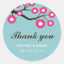 Zoek naar mooie blauwe bloemen stickers Bruid