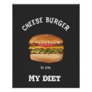 Zoek naar grappige hamburger posters Voedsel