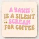 Zoek naar grappige humor onderzetters Voor haar