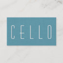 Zoek naar cello visitekaartjes Elegant