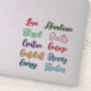 Zoek naar zelfvertrouwen stickers Moed