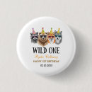 Zoek naar wilde dieren buttons Ieder kind