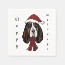 Zoek naar basset hond servetten Basset hound kerstcadeaus