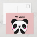 Zoek naar panda briefkaarten Kawaï