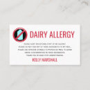 Zoek naar allergie visitekaartjes Chef kok