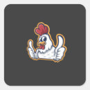 Zoek naar cartoon kip stickers Pluimvee