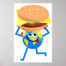 Zoek naar cartoon brood posters Burger