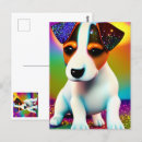 Zoek naar jack russell terrier briefkaarten Kleurrijk