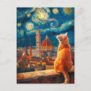 Zoek naar kattenkunst briefkaarten Gemberkat