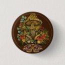 Zoek naar paddestoel buttons Retro