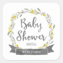Zoek naar gele bloemen stickers Baby shower