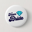 Zoek naar team bruid buttons Bruiloftsfeest