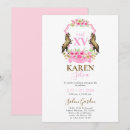 Zoek naar paarden verjaardag uitnodigingen Roze