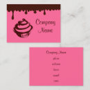 Zoek naar chocolade cupcake visitekaartjes Gebak