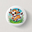 Zoek naar gelukkige koe buttons Schattig