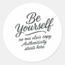 Zoek naar zelfvertrouwen stickers Wees jezelf