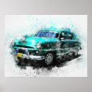Zoek naar 1950s posters Vintage car