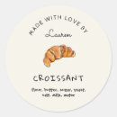 Zoek naar croissant stickers Schattig