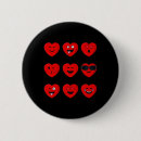 Zoek naar gekke gezichten buttons Kinder