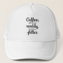 Zoek naar koffie petten Typografie