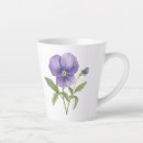 Zoek naar viooltjes mokken Paarse bloemen