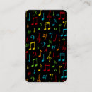 Zoek naar muziek sleutels visitekaartjes Leraar