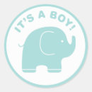 Zoek naar baby shower ronde stickers Olifant