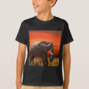 Zoek naar afrikaanse zonsondergang tshirts Olifant