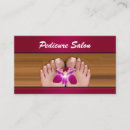Zoek naar manicure salon visitekaartjes Pedicure