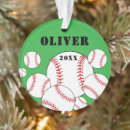 Zoek naar kerstmis honkbal ornamenten Jongen