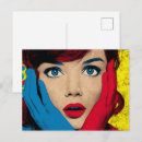 Zoek naar popart briefkaarten Vrouw