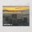 Zoek naar zandkasteel briefkaarten Beach