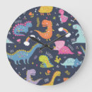 Zoek naar dinosaurussen klokken Naadloos