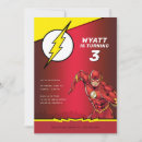 Zoek naar flash uitnodigingen Superheld