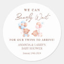 Zoek naar tweeling baby shower stickers Voor iedereen