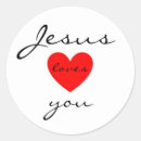 Zoek naar jezus stickers Liefde