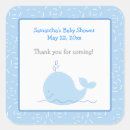 Zoek naar blauwe vinvis stickers Baby shower