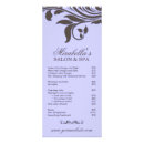 Zoek naar spa menu reclamekaarten Salon