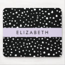 Zoek naar witte stippen muismatten Voor haar