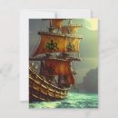 Zoek naar piraat schip kaarten Boot