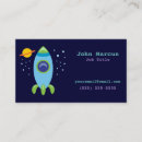 Zoek naar raket visitekaartjes Retro