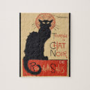 Zoek naar vintage katten puzzels Zwarte kat