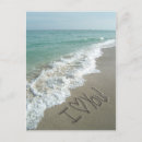 Zoek naar hart zand briefkaarten Tropisch