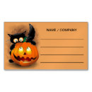 Zoek naar grappig halloween visitekaartjes Zwarte kat