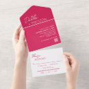 Zoek naar hot pink wedding uitnodigingen Bruid