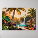 Zoek naar paradijs eiland posters Tropische bloemen