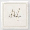 Zoek naar elegant onderzetters Letter