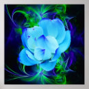 Zoek naar blauwe lotusbloem kunst Bloemen