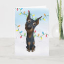 Zoek naar doberman kerstmis kaarten Dobie