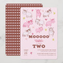 Zoek naar koeien uitnodigingen Roze